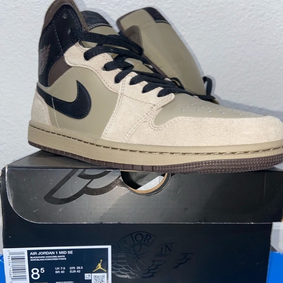 Nike Other - Nike Air Jordan 1 Mid “Khaki Black”